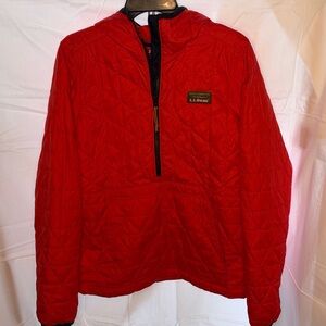 LL Bean Ladies Anorak Half Zip